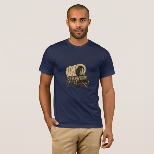 Wagon-Silhouette T-Shirt (Vorne ganz)