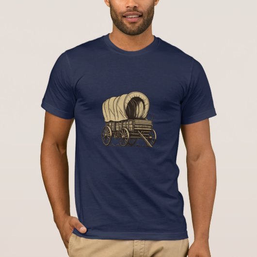 Wagon-Silhouette T-Shirt (Vorderseite)