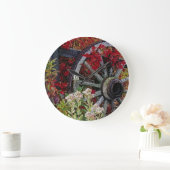 Wagon Wheel 1 Clock Große Wanduhr (Zuhause)