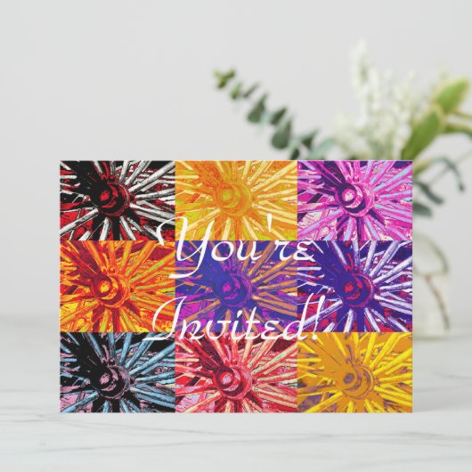 WAGON WHEEL EINLADUNG (Stehend Vorderseite)