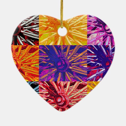 WAGON WHEEL KERAMIKORNAMENT (Hinten)