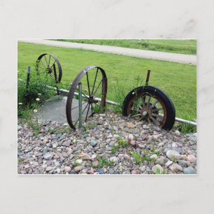 Wagon Wheels Rock Garden Montana Naturfoto Postkarte