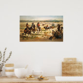 WagonTrain in den USA Poster (Küche)