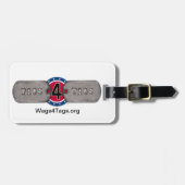 Wags4Tags Gepäckanhänger (Vorderseite horizontal)