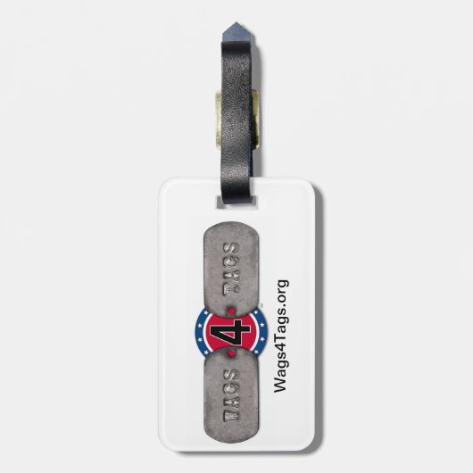 Wags4Tags Gepäckanhänger (Rückseite vertikal)