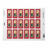 WagsToWish_Merry Kissmas Geschenkpackung Adressaufkleber (Vorne)