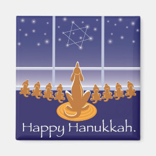 WagsToWishes_Menorah Hunde Magnet