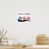 Wagt es, ein anderes Neon Hoot Owl Poster zu sein (Küche)