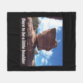 Wagt es, ein kleines Felsklettern zu sein Fleecedecke (Vorderseite (Horizontal))