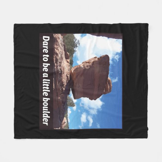 Wagt es, ein kleines Felsklettern zu sein Fleecedecke (Vorderseite (Horizontal))