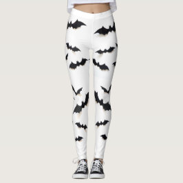 Wagt es, Halloween-Fledermäuse zu tragen Leggings
