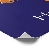 WagToWishings_Menorah-Hunde-Poster Poster (Ecke)