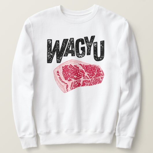 Wagyu Beef Steak - Premium Meover Sweatshirt (Design vorne)