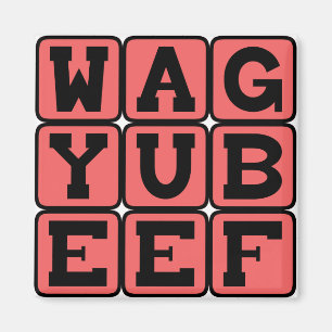 Wagyu-Rindfleisch, japanische Kuh Magnet