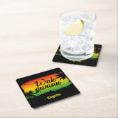 Wah Gwan Jamaican Rasta Rechteckiger Pappuntersetzer (Vor Ort)