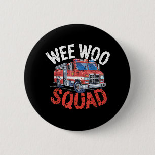 Wah Wah Team Lustiger Feuerwehrmann Feuerwehr Feue Button