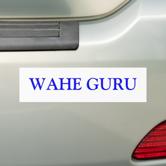 WAHE GURU AUTOAUFKLEBER (Auf Auto)
