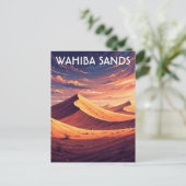 Wahiba Sands Oman Travel Postkarte (Stehend Vorderseite)