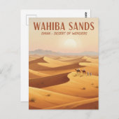 Wahiba Sands Oman Travel Postkarte (Vorne/Hinten)