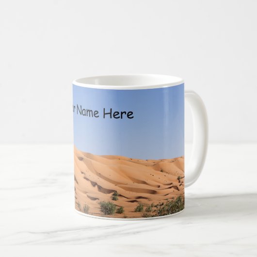Wahiba Sands Wüste - Oman Kaffeetasse (VorderseiteRechts)