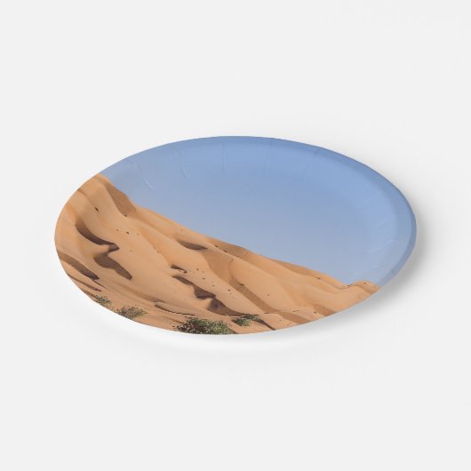 Wahiba Sands Wüste - Oman Pappteller (Schrägansicht)