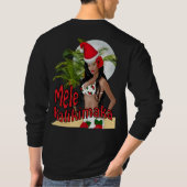 Wahine Button-oben Mele Kalikimaka WeihnachtsT - T-Shirt (Rückseite)
