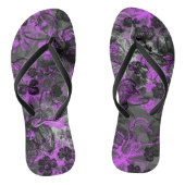 Wahine Lace Hawaiian Orchid Badesandalen (Fußbett)