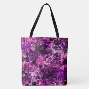 Wahine Lace Hawaiian Orchid Strandtasche Tasche