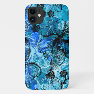 Wahine Lace Hawaiian Orchid Turquoise Case-Mate iPhone Hülle
