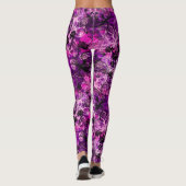 Wahine Lace Hawaiian Tropical Orchid Leggings (Rückseite)