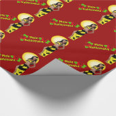 Wahine Pinup Mele Kalikimaka Packpapier (Ecke)