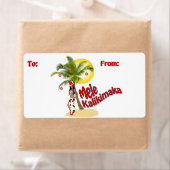 Wahine Pinup Weihnachtsgeschenke Tag Labels (Insitu)