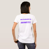 WAHINE - TEAM AWWWRITE - MANO - WEISSER T - SHIRT (Schwarz voll)