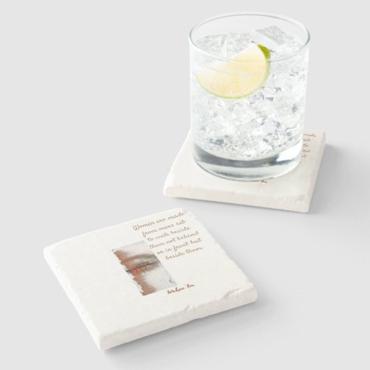 Wahine Toa Steinuntersetzer (Seitenansicht)