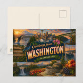 Wahington Postcard Postkarte (Vorne/Hinten)