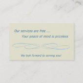 WaHIP Geschäfts-Karte Visitenkarte (Rückseite)