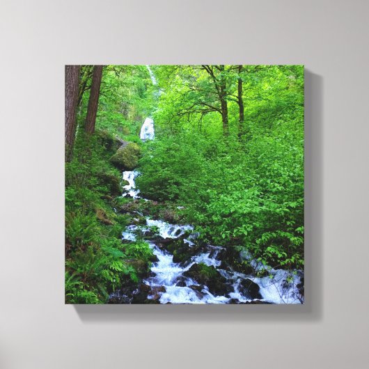 Wahkeena Falls, Oregon Leinwanddruck (Vorderseite)