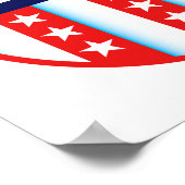 Wahl 2012 Siegel Rot-Blau-Abstimmung Poster (Ecke)