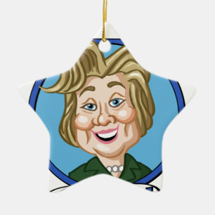 Wahl 2016 Hilary Clinton Keramikornament