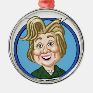 Wahl 2016 Hilary Clinton Ornament Aus Metall