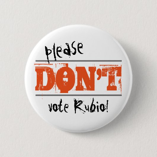 Wahl 2016 Wählen Sie bitte keine Kandidaten Button (Vorderseite)