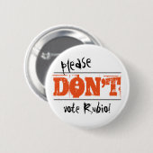 Wahl 2016 Wählen Sie bitte keine Kandidaten Button (Vorne & Hinten)