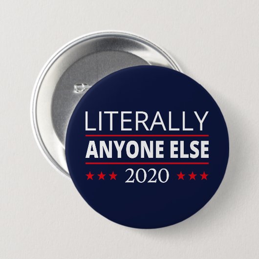 Wahl 2020, Anti-Trump - Jeder andere III Button (Vorne & Hinten)