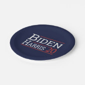 Wahl 2020 - Biden Harris I Pappteller (Schrägansicht)