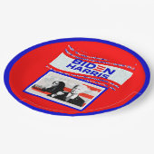 Wahl 2020 Biden Harris Pappteller (Schrägansicht)