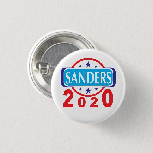 Wahl 2020 in Sanders Button (Vorne & Hinten)