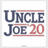 Wahl 2020 - Onkel Joe Aufkleber (Blatt)