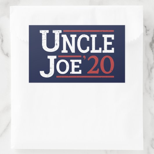 Wahl 2020 - Onkel Joe Rechteckiger Aufkleber (Tasche)