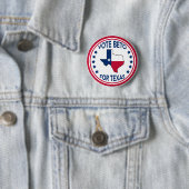 Wahl 2022 für die Flaggenstaaten des Texas-Staates Button (Beispiel)