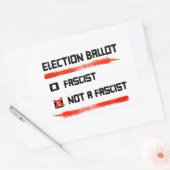 Wahl 2024: Abstimmung nicht faschistisch Rechteckiger Aufkleber (Umschlag)